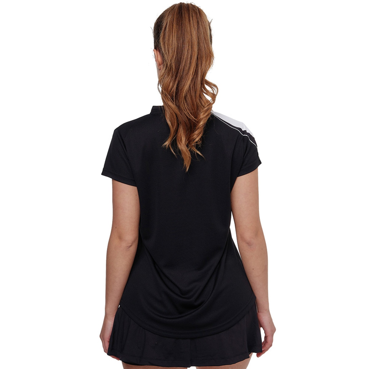 Tosy Lady Shirt: Black, Back, Model